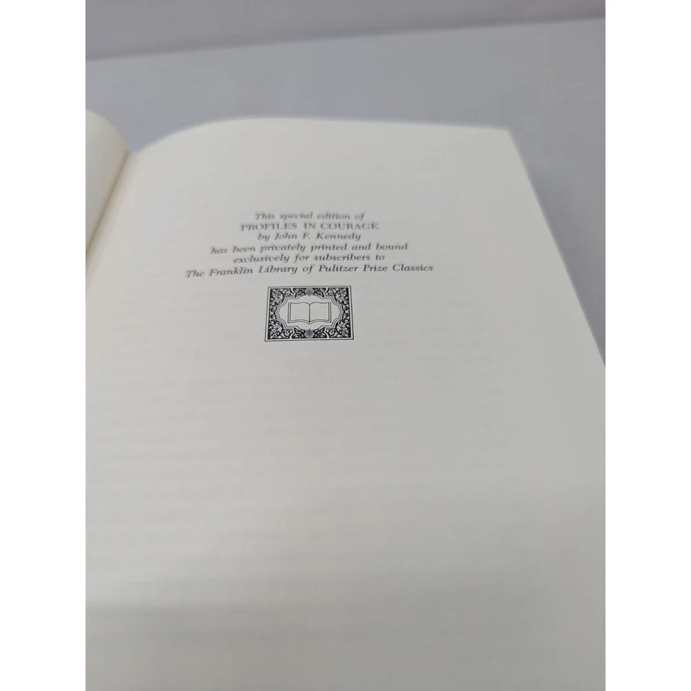 Profiles in Courage, John F. Kennedy, Franklin Library 1984 Pulitzer 1957 Book